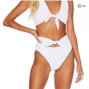 Beach Riot White Rib Emma Bikini Bottoms
